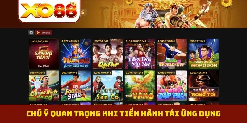 Chú ý quan trọng khi tiến hành tải ứng dụng